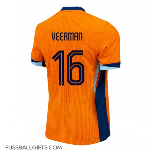 Niederlande Joey Veerman #16 Fußballbekleidung Heimtrikot EM 2024 Kurzarm